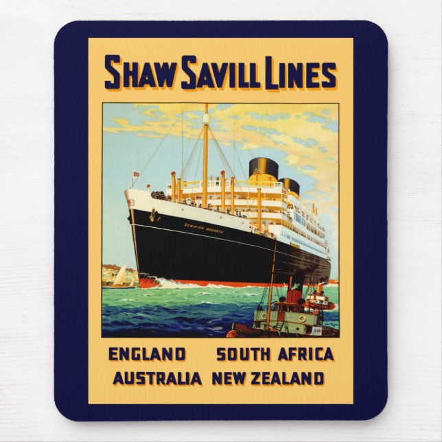 Shaw Savill Line Mouse Mat (Front)