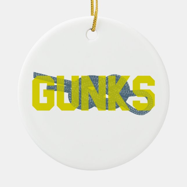 Shawagunks Climbing Ceramic Tree Decoration (Front)