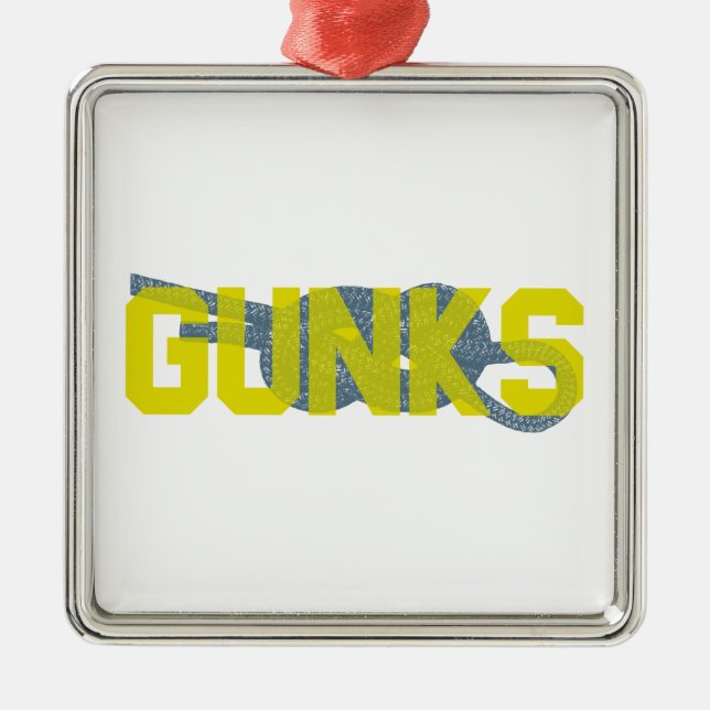 Shawagunks Climbing Metal Tree Decoration (Front)