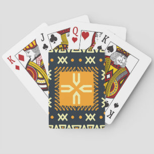 Shawl Design: Indian Batik Square. Playing Cards