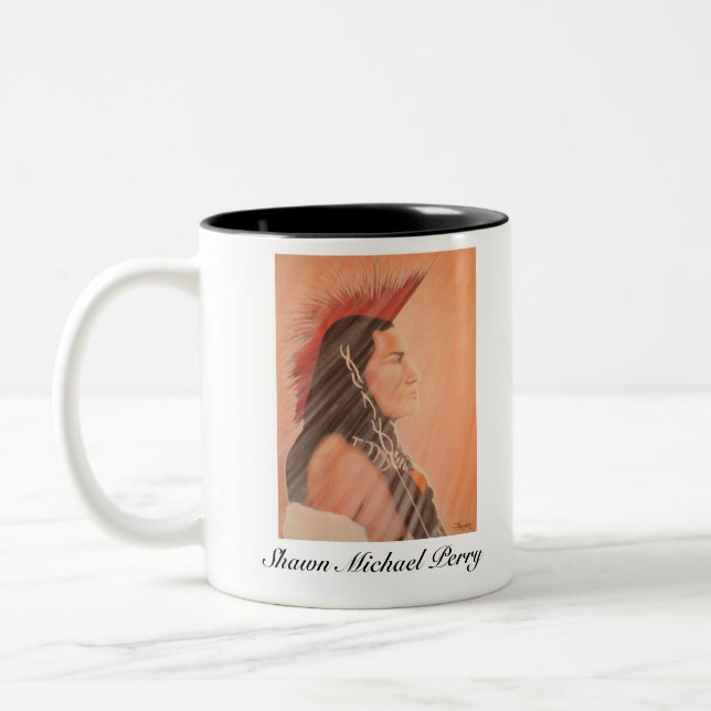 Shawn Michael Perry Limited Edition Two-Tone Coffee Mug (Left)
