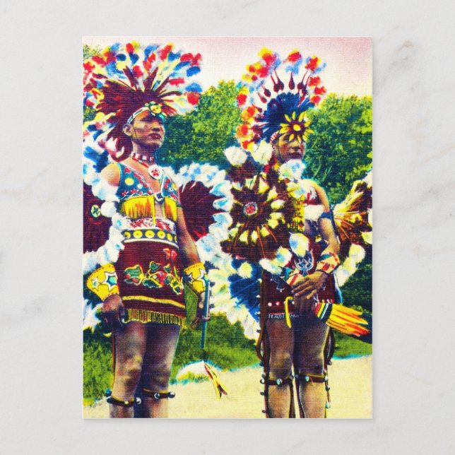 Shawnee Indian War Dancers, Oklahoma Postcard (Front)