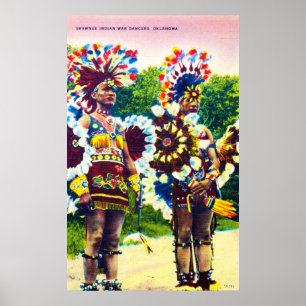 Shawnee Indian War Dancers, Oklahoma Poster