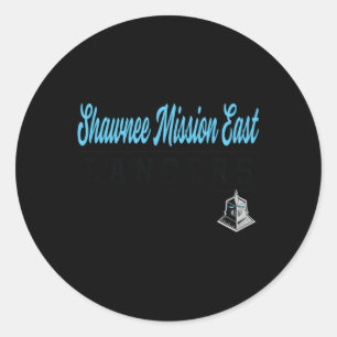 Shawnee Mission East High School Lancers Classic Round Sticker