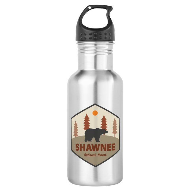 Shawnee National Forest Bear 532 Ml Water Bottle (Front)