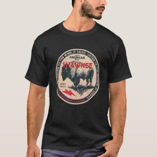 Shawnee Native American Indian Born Freedom Wild B T-Shirt