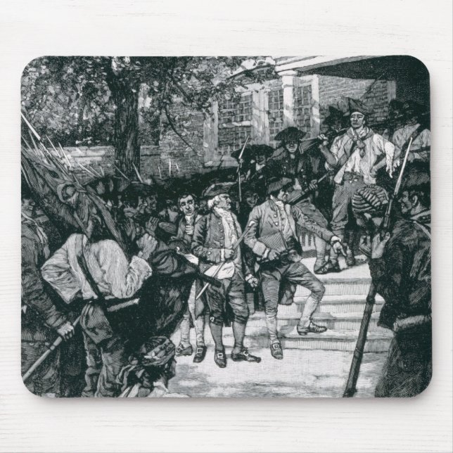 Shays's Mob in Possession of a Courthouse Mouse Mat (Front)