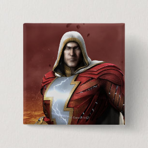 Shazam 15 Cm Square Badge