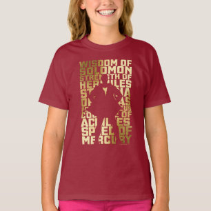 SHAZAM! Abilities Golden Typography Graphic T-Shirt