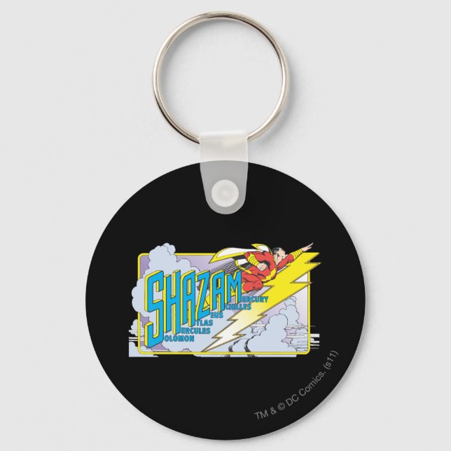 Shazam Acronym 2 Key Ring (Front)