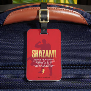 SHAZAM! Fury of the Gods Flexing Silhouette Luggage Tag