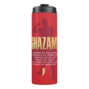 SHAZAM! Fury of the Gods   Flexing Silhouette Thermal Tumbler