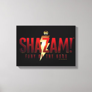 SHAZAM! Fury of the Gods   Fury of the Gods Logo Canvas Print