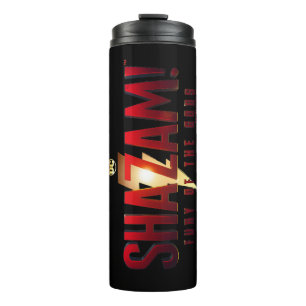 SHAZAM! Fury of the Gods   Fury of the Gods Logo Thermal Tumbler