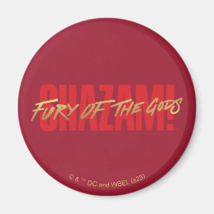 SHAZAM! Fury of the Gods Golden Marker Logo Magnet