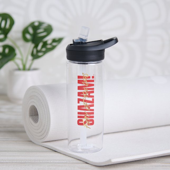 SHAZAM! Fury of the Gods | Golden Marker Logo Water Bottle (Yoga)