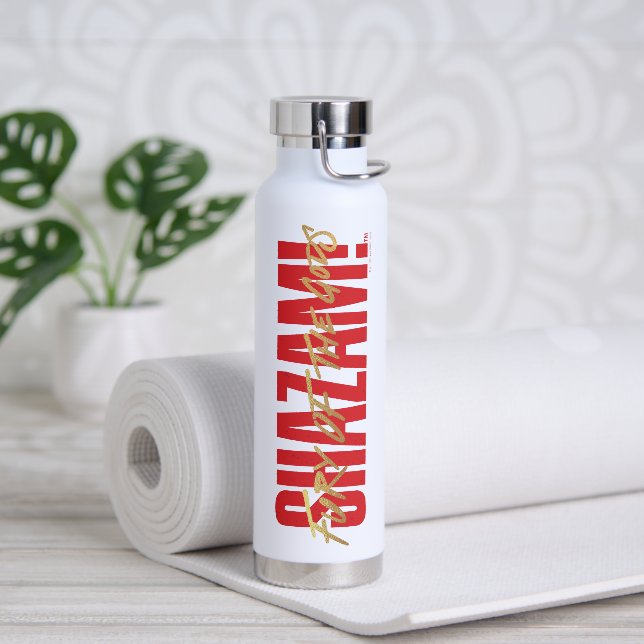 SHAZAM! Fury of the Gods | Golden Marker Logo Water Bottle (Yoga)