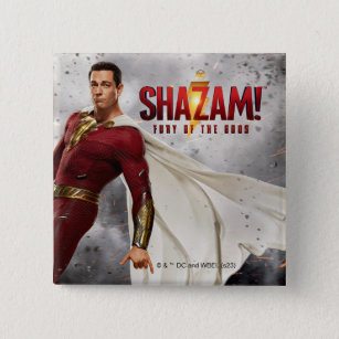 SHAZAM! Fury of the Gods   Hang Loose Movie Poster 15 Cm Square Badge