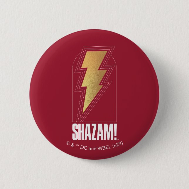 SHAZAM! Fury of the Gods | Lightning Bolt Badge (Front)