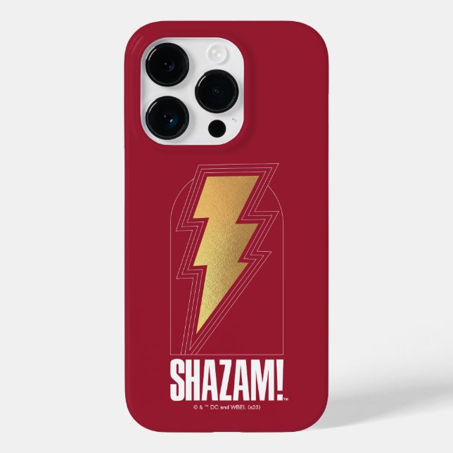 SHAZAM! Fury of the Gods | Lightning Bolt Badge Case-Mate iPhone Case (Back)