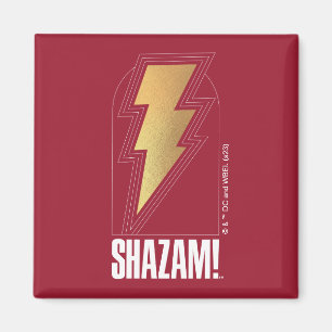 SHAZAM! Fury of the Gods Lightning Bolt Badge Magnet