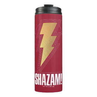 SHAZAM! Fury of the Gods | Lightning Bolt Badge Thermal Tumbler
