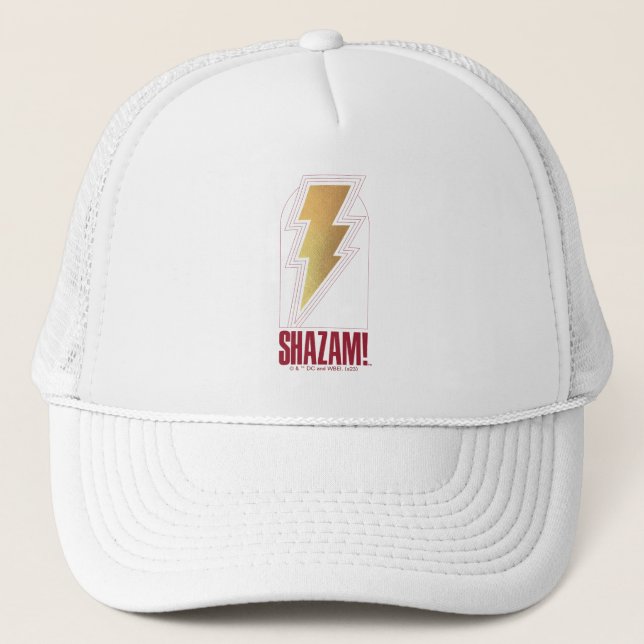 SHAZAM! Fury of the Gods | Lightning Bolt Badge Trucker Hat (Front)