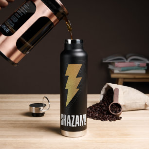 SHAZAM! Fury of the Gods Lightning Bolt Badge Water Bottle