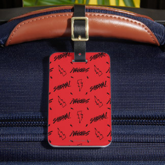 SHAZAM! Fury of the Gods | Marker Doodle Pattern Luggage Tag
