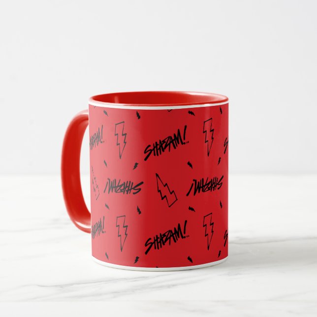 SHAZAM! Fury of the Gods | Marker Doodle Pattern Mug (Front Left)