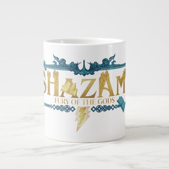 SHAZAM! Fury of the Gods | Mythical Logo Large Coffee Mug (Front)