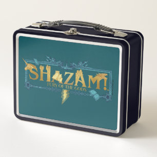 SHAZAM! Fury of the Gods   Mythical Logo Metal Lunch Box