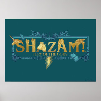 SHAZAM! Fury of the Gods | Mythical Logo Poster
