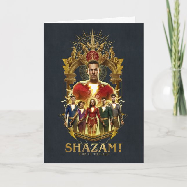 SHAZAM! Fury of the Gods | Ornate SHAZAMily Frame Card (Front)