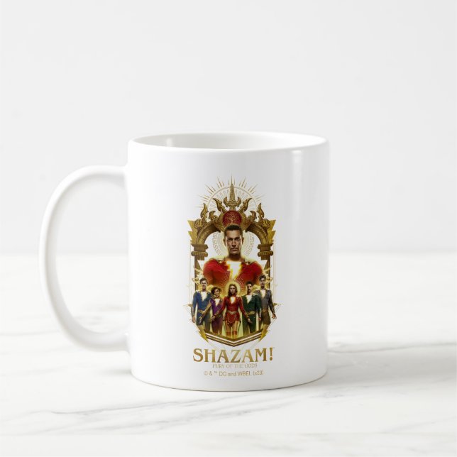 SHAZAM! Fury of the Gods | Ornate SHAZAMily Frame Coffee Mug (Left)