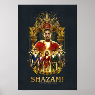 SHAZAM! Fury of the Gods   Ornate SHAZAMily Frame Poster