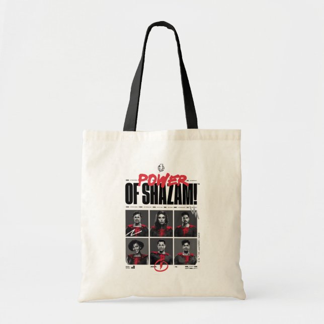 SHAZAM! Fury of the Gods | Power of SHAZAM Group Tote Bag (Front)