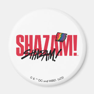 SHAZAM! Fury of the Gods   Rainbow Bolts Logo Magnet