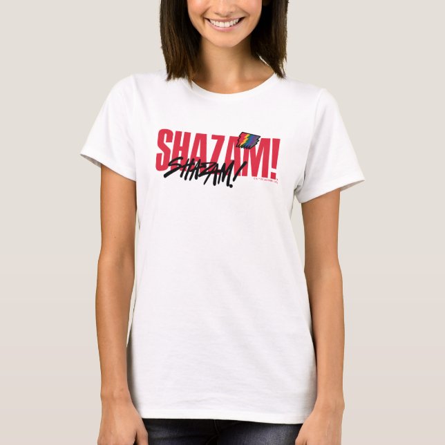 SHAZAM! Fury of the Gods | Rainbow Bolts Logo T-Shirt (Front)