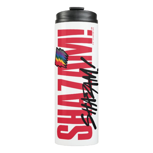 SHAZAM! Fury of the Gods | Rainbow Bolts Logo Thermal Tumbler (Front)