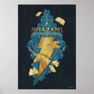 SHAZAM! Fury of the Gods   Realm of the Gods Logo Poster