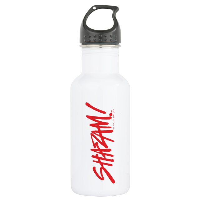 SHAZAM! Fury of the Gods | Red Marker Logo 532 Ml Water Bottle (Front)