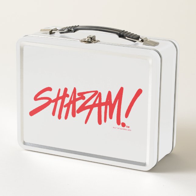 SHAZAM! Fury of the Gods | Red Marker Logo Metal Lunch Box (Front)