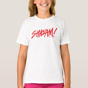SHAZAM! Fury of the Gods   Red Marker Logo T-Shirt