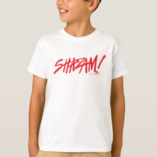 SHAZAM! Fury of the Gods   Red Marker Logo T-Shirt