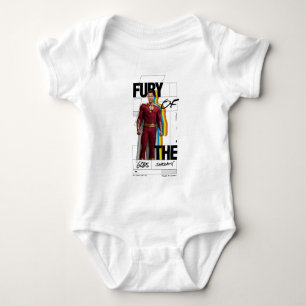 SHAZAM! Fury of the Gods   Retro Album Style Art Baby Bodysuit