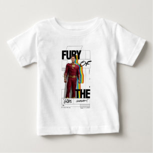 SHAZAM! Fury of the Gods   Retro Album Style Art Baby T-Shirt