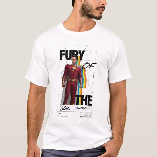 SHAZAM! Fury of the Gods | Retro Album Style Art T-Shirt (Front)