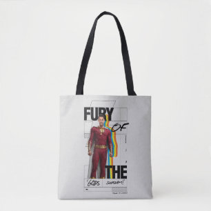 SHAZAM! Fury of the Gods   Retro Album Style Art Tote Bag