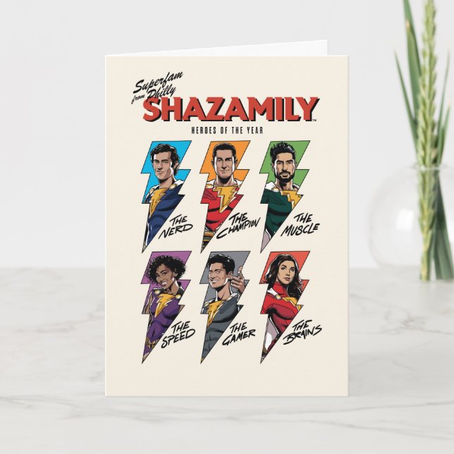 SHAZAM! Fury of the Gods | SHAZAMily Comic Bolts Card (Front)
